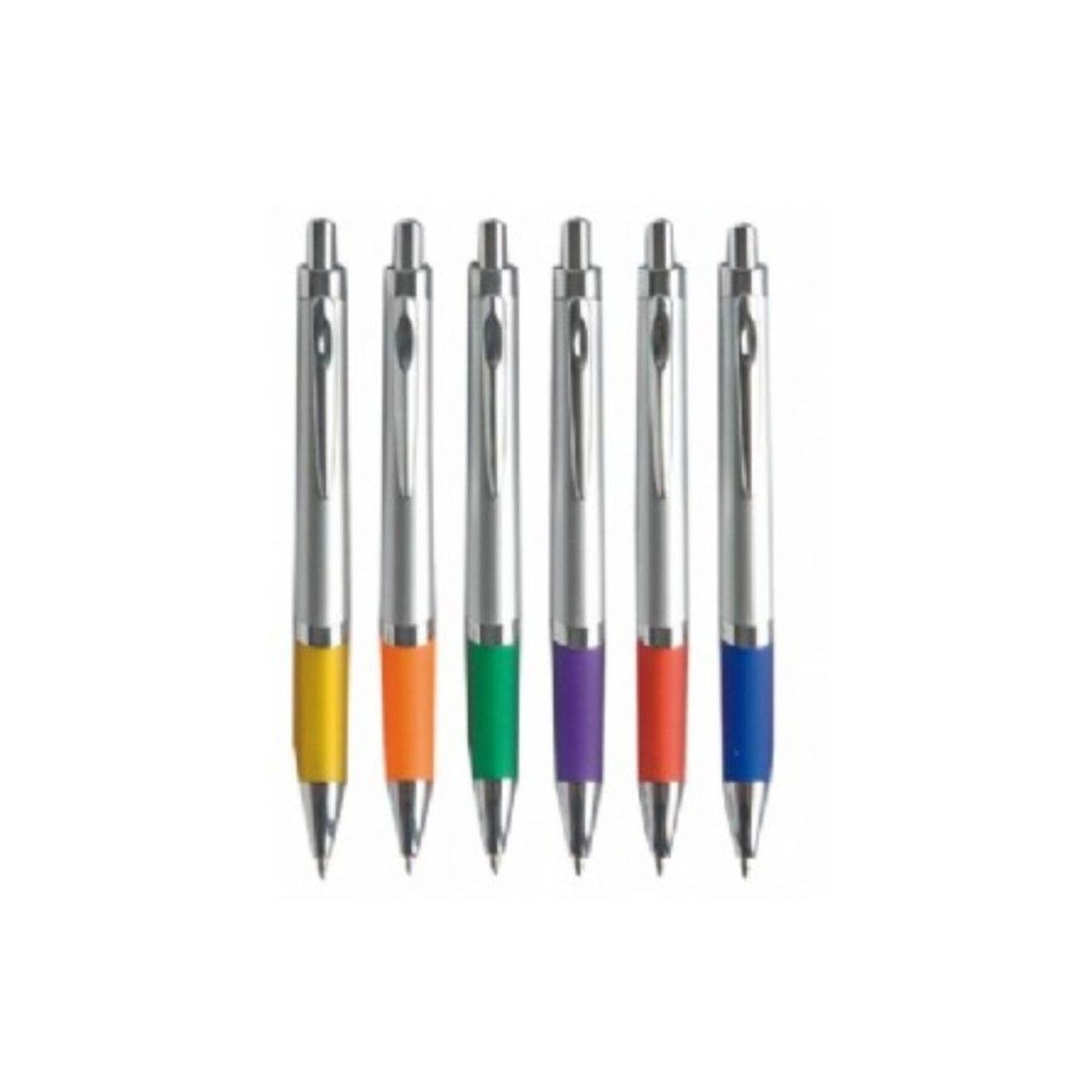Penna a sfera con impugnatura in gomma 50pz Penna a sfera con impugnatura in gomma 50pz