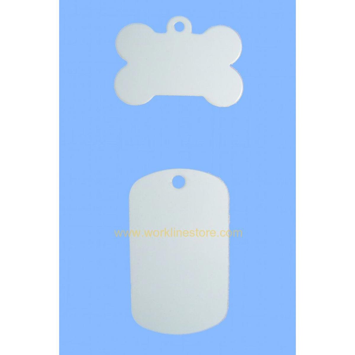 MEDAGLIETTA TIPO sublimatica bianca 2 lati stampabili MEDAGLIETTA TIPO sublimatica bianca 2 lati stampabili