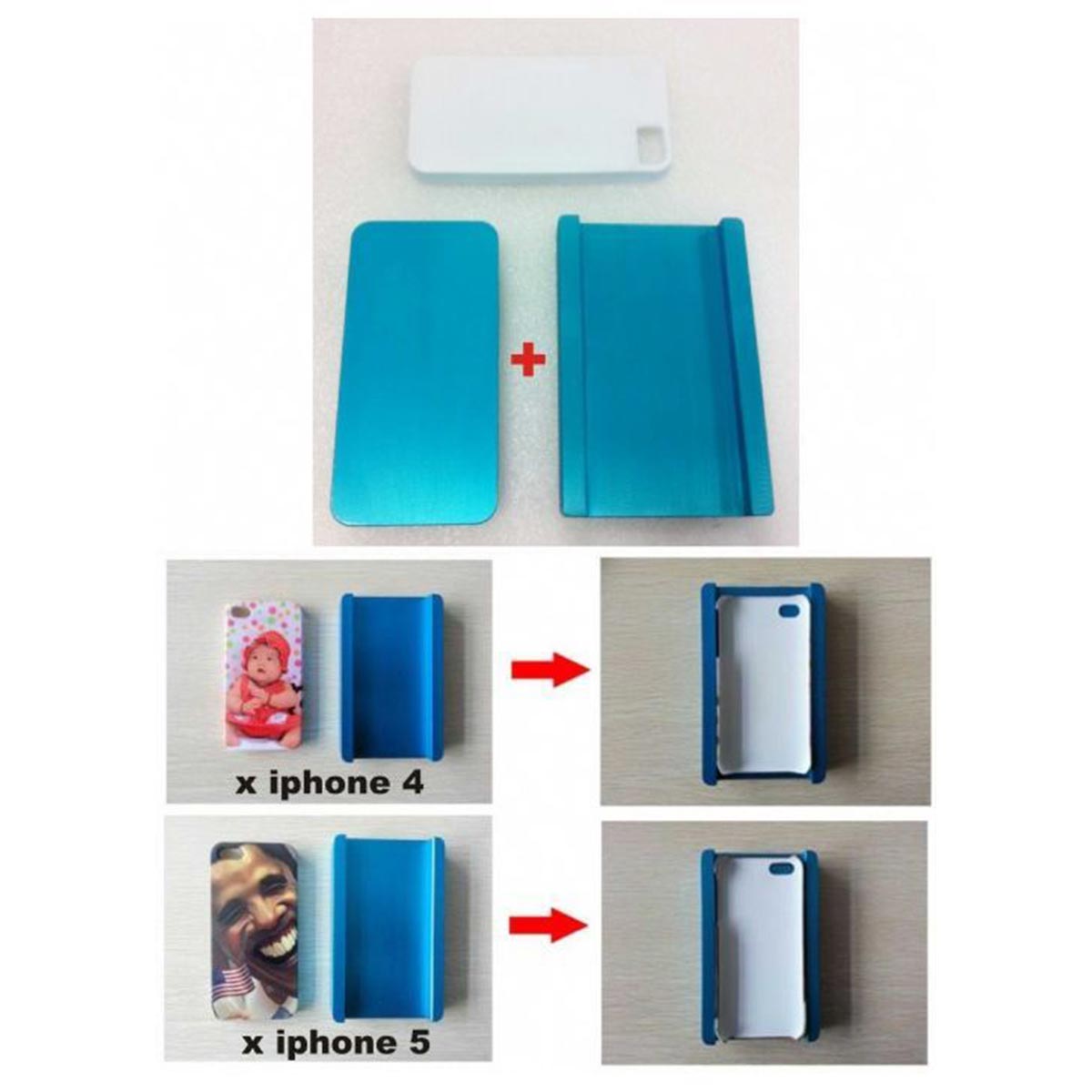 Stampo doppio x Cover sublimatica per iphone 4 o 5 Stampo doppio x Cover sublimatica per iphone 4 o 5