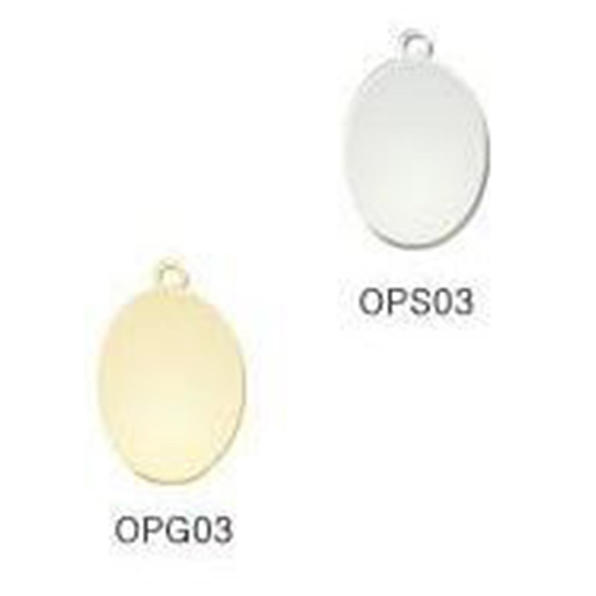 OPG03 - MEDAGLIETTA OVALE 16x20mm OPG03 - MEDAGLIETTA OVALE 16x20mm