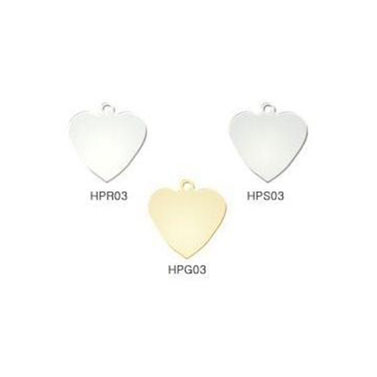 HPG03 - MEDAGLIETTA A CUORE 27x24mm HPG03 - MEDAGLIETTA A CUORE 27x24mm
