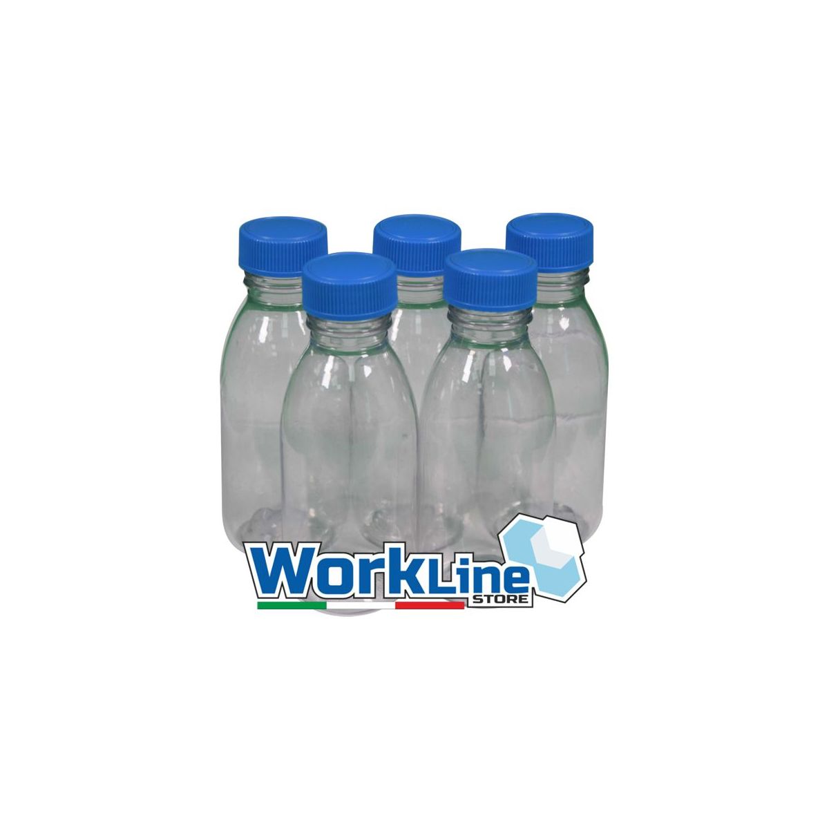 46 Barattoli In Plastica Trasparente 250ml Con Coperchio Nero - Contenitori Alimentari